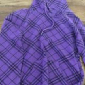 Purple and black hoodie size S